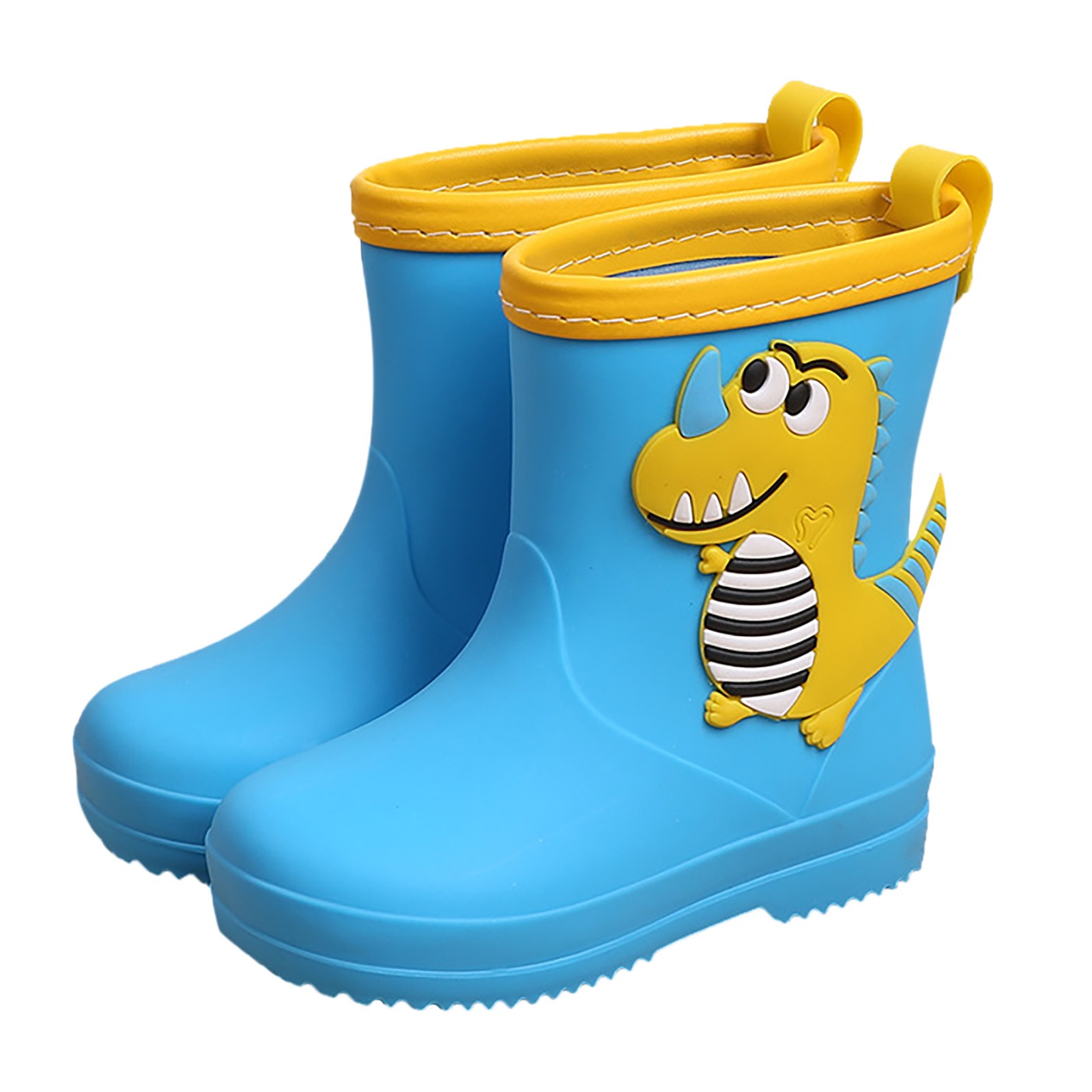 QWIED Girls Rain Boots Classic Rubber Water Kids Baby Cartoon Dry And Waterproof Rain Shoes 2.5 Years-3 Years